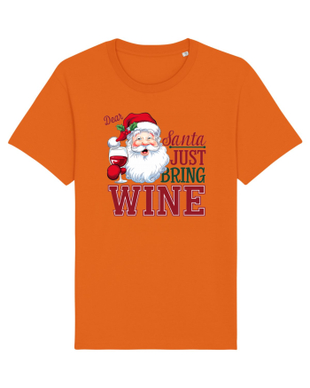 cu vin si umor de  Crăciun - Dear Santa just bring wine Bright Orange