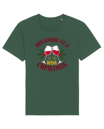 cu vin si umor de  Crăciun - Dreaming of a wine Christmas Bottle Green
