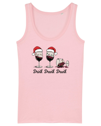 cu vin si umor de  Crăciun - Drink drank drunk Cotton Pink
