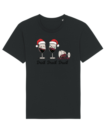 cu vin si umor de  Crăciun - Drink drank drunk Black