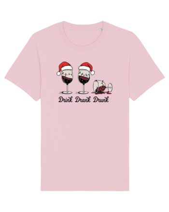 cu vin si umor de  Crăciun - Drink drank drunk Cotton Pink
