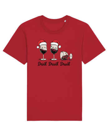 cu vin si umor de  Crăciun - Drink drank drunk Red