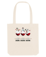 cu vin si umor de  Crăciun - Drink drank drunk snowmen Sacoșă textilă
