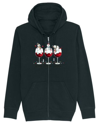 cu vin si umor de  Crăciun - Drink drank drunk snowmen Black