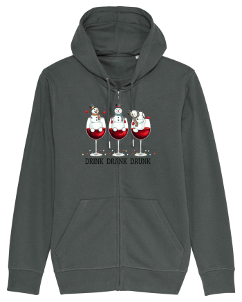 cu vin si umor de  Crăciun - Drink drank drunk snowmen Anthracite