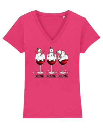 cu vin si umor de  Crăciun - Drink drank drunk snowmen Raspberry