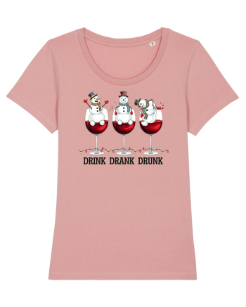 cu vin si umor de  Crăciun - Drink drank drunk snowmen Canyon Pink
