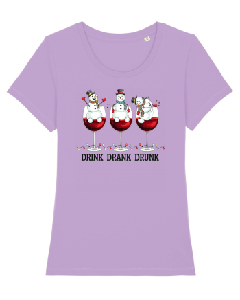 cu vin si umor de  Crăciun - Drink drank drunk snowmen Lavender Dawn