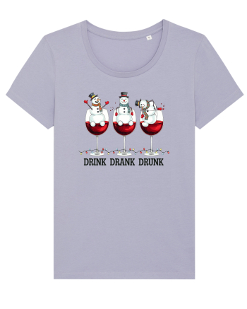 cu vin si umor de  Crăciun - Drink drank drunk snowmen Lavender