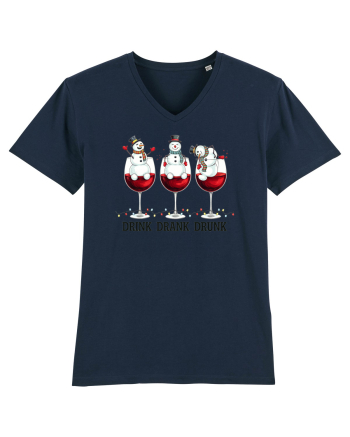 cu vin si umor de  Crăciun - Drink drank drunk snowmen French Navy