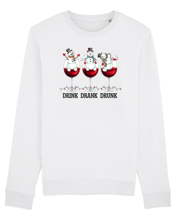 cu vin si umor de  Crăciun - Drink drank drunk snowmen White