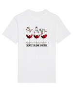 cu vin si umor de  Crăciun - Drink drank drunk snowmen Tricou mânecă scurtă Unisex Rocker