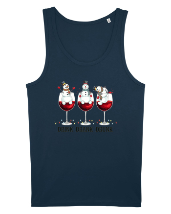 cu vin si umor de  Crăciun - Drink drank drunk snowmen Navy