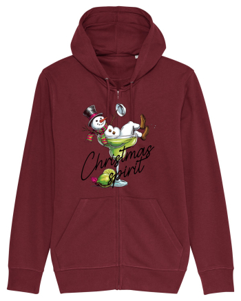 cu vin si umor de  Crăciun - Green Christmas Spirit Burgundy
