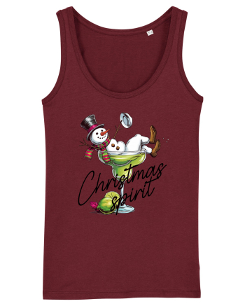 cu vin si umor de  Crăciun - Green Christmas Spirit Burgundy