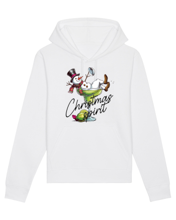 cu vin si umor de  Crăciun - Green Christmas Spirit White