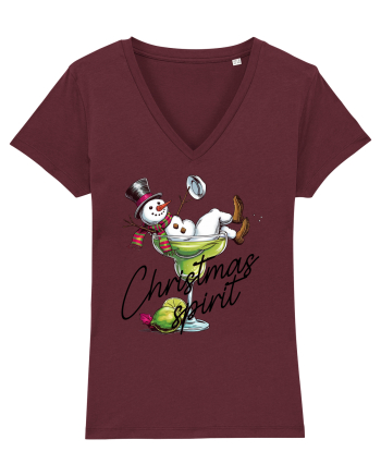 cu vin si umor de  Crăciun - Green Christmas Spirit Burgundy