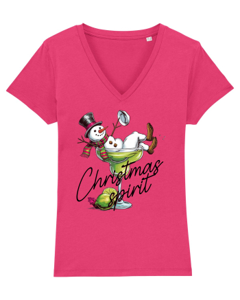 cu vin si umor de  Crăciun - Green Christmas Spirit Raspberry