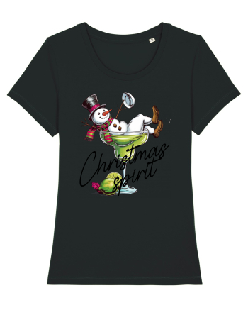 cu vin si umor de  Crăciun - Green Christmas Spirit Black
