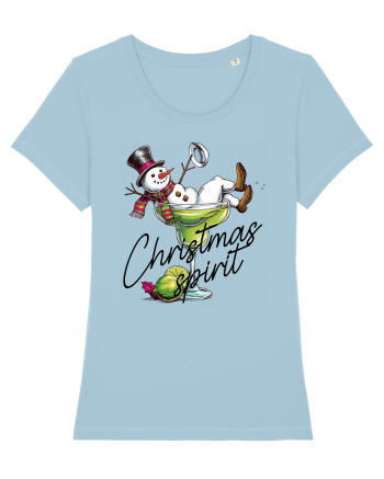 cu vin si umor de  Crăciun - Green Christmas Spirit Sky Blue
