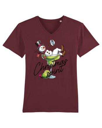 cu vin si umor de  Crăciun - Green Christmas Spirit Burgundy