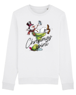 cu vin si umor de  Crăciun - Green Christmas Spirit Bluză mânecă lungă Unisex Rise
