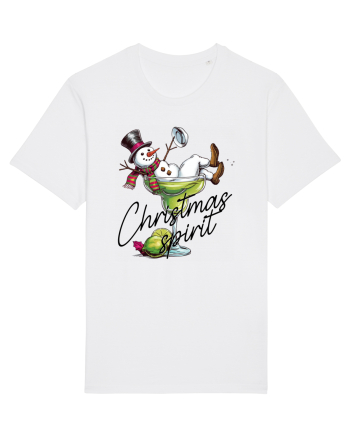 cu vin si umor de  Crăciun - Green Christmas Spirit White