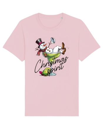 cu vin si umor de  Crăciun - Green Christmas Spirit Cotton Pink