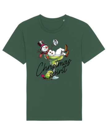 cu vin si umor de  Crăciun - Green Christmas Spirit Bottle Green