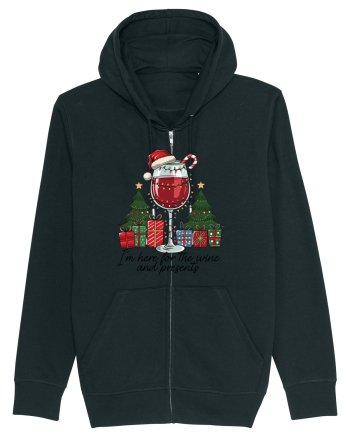 cu vin si umor de  Crăciun - I am here for the wine and presents Black