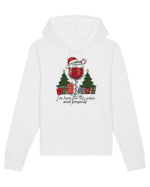 cu vin si umor de  Crăciun - I am here for the wine and presents Hanorac Unisex Drummer