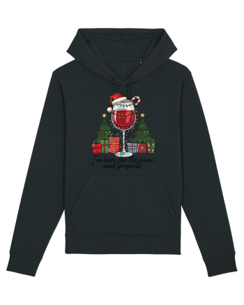 cu vin si umor de  Crăciun - I am here for the wine and presents Black
