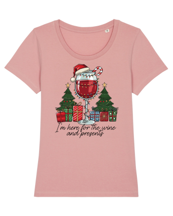 cu vin si umor de  Crăciun - I am here for the wine and presents Canyon Pink