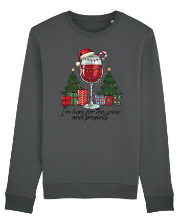 cu vin si umor de  Crăciun - I am here for the wine and presents Anthracite