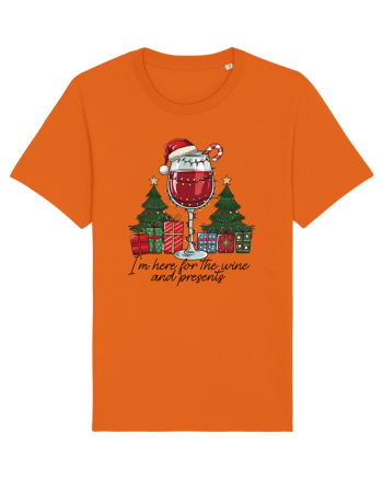 cu vin si umor de  Crăciun - I am here for the wine and presents Bright Orange
