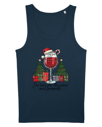 cu vin si umor de  Crăciun - I am here for the wine and presents Navy