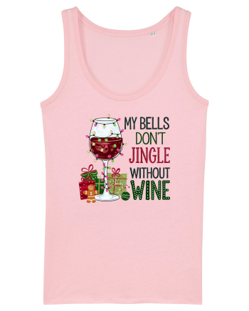 cu vin si umor de  Crăciun - My bells do not jingle without wine Cotton Pink