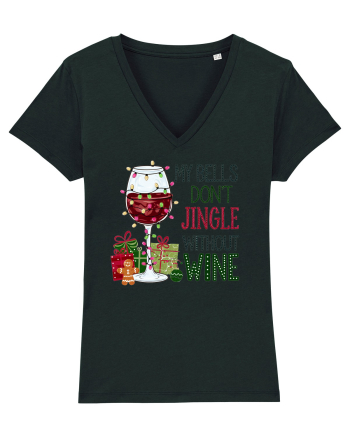 cu vin si umor de  Crăciun - My bells do not jingle without wine Black