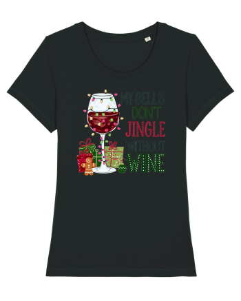 cu vin si umor de  Crăciun - My bells do not jingle without wine Black