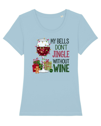 cu vin si umor de  Crăciun - My bells do not jingle without wine Sky Blue