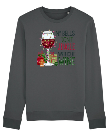 cu vin si umor de  Crăciun - My bells do not jingle without wine Anthracite