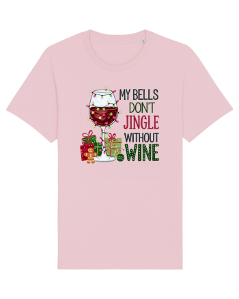 cu vin si umor de  Crăciun - My bells do not jingle without wine Cotton Pink
