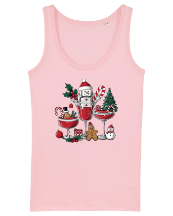 cu vin si umor de  Crăciun - Sweet Wine Christmas Cotton Pink