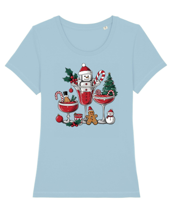 cu vin si umor de  Crăciun - Sweet Wine Christmas Sky Blue