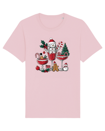 cu vin si umor de  Crăciun - Sweet Wine Christmas Cotton Pink
