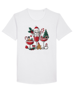 cu vin si umor de  Crăciun - Sweet Wine Christmas Tricou mânecă scurtă guler larg Bărbat Skater