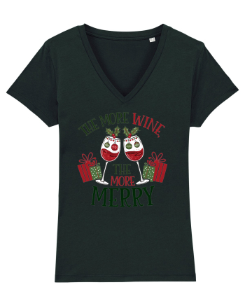 cu vin si umor de  Crăciun - The more wine the more merry Black