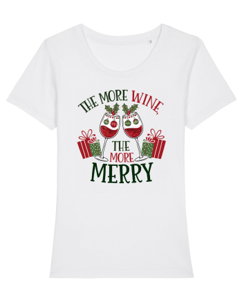 cu vin si umor de  Crăciun - The more wine the more merry White