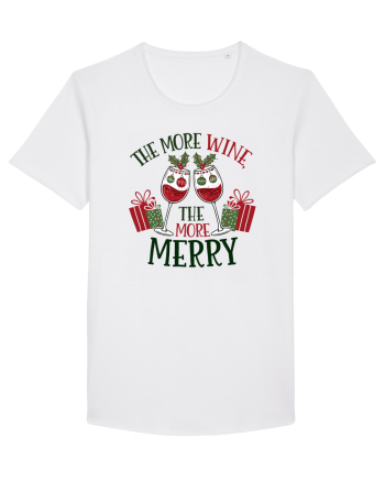 cu vin si umor de  Crăciun - The more wine the more merry White