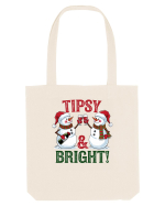 cu vin si umor de  Crăciun - Tipsy and bright Sacoșă textilă
